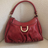 Red Gucci Mini D-Ring Shoulder Bag