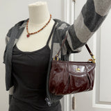 Coach Plum Patent Leather Madison Mini Bag