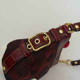 Burgundy Coach Mini Zoe Bag