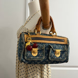 Louis Vuitton Denim Neo Speedy Monogram Handbag
