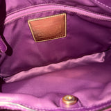 Coach Purple Leather Maggie Bag