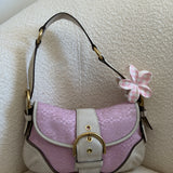 Rare Coach Pink Canvas Mini Soho Bag