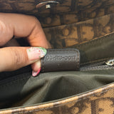 Brown Dior Romantique Trotter Hand Bag