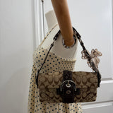Coach Brown Soho Demi Flap Bag
