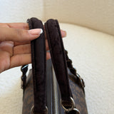 Brown Dior Romantique Trotter Hand Bag