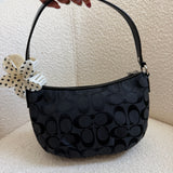 Black Coach Signature Mini Bag
