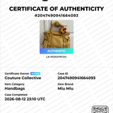 Miu Miu Yellow Vitello Lux Box Bag