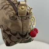 Coach Flower Applique Pochette Bag