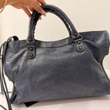 Balenciaga Navy Classic City Bag
