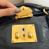 Miu Miu Black Vitello Lux Leather Bag