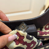 Brown Gucci Leather Sukey Tote Bag