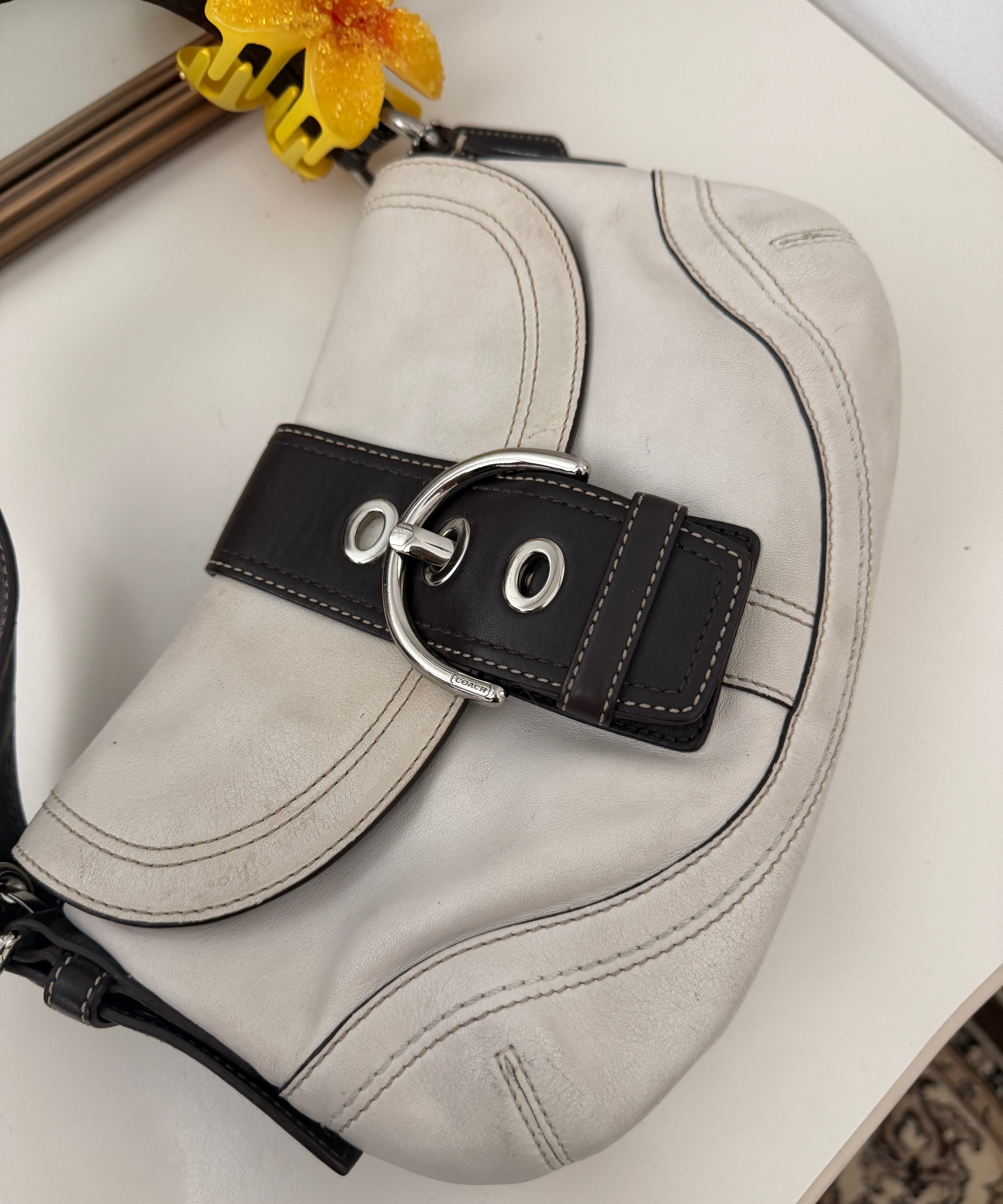 Coach White Mini Soho Bag