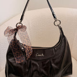 Coach Brown Patent Ashley Shoulder Bag