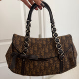 Brown Dior Romantique Trotter Hand Bag