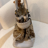 Coach White Canvas Hamptons Carry-All Bag