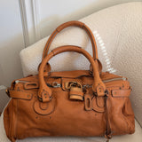Chloe Tan Large Paddington Leather Shoulder Bag