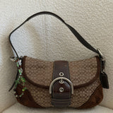 Coach Brown Suede Mini Soho Bag