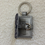 Coach Denim Photo Keychain
