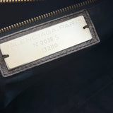 Mocha Balenciaga Lambskin Leather Work Bag