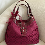 Rare Coach Burgundy Soho Lynn Bag