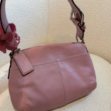 Coach Pink Mini Pleated Soho Bag