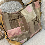 Coach Pink Patchwork Carly Bag