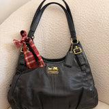 Coach Black Leather Maggie Bag