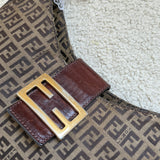 Fendi Zucchino Hobo Shoulder Bag