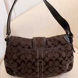 Coach Brown Canvas Large Soho Bag
