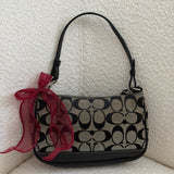 Coach Grey Signature Demi Hamptons Bag