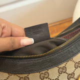 Brown Gucci Horsebit Shoulder Bag