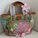 Coach Multicolor Patchwork Spring Hand Bag