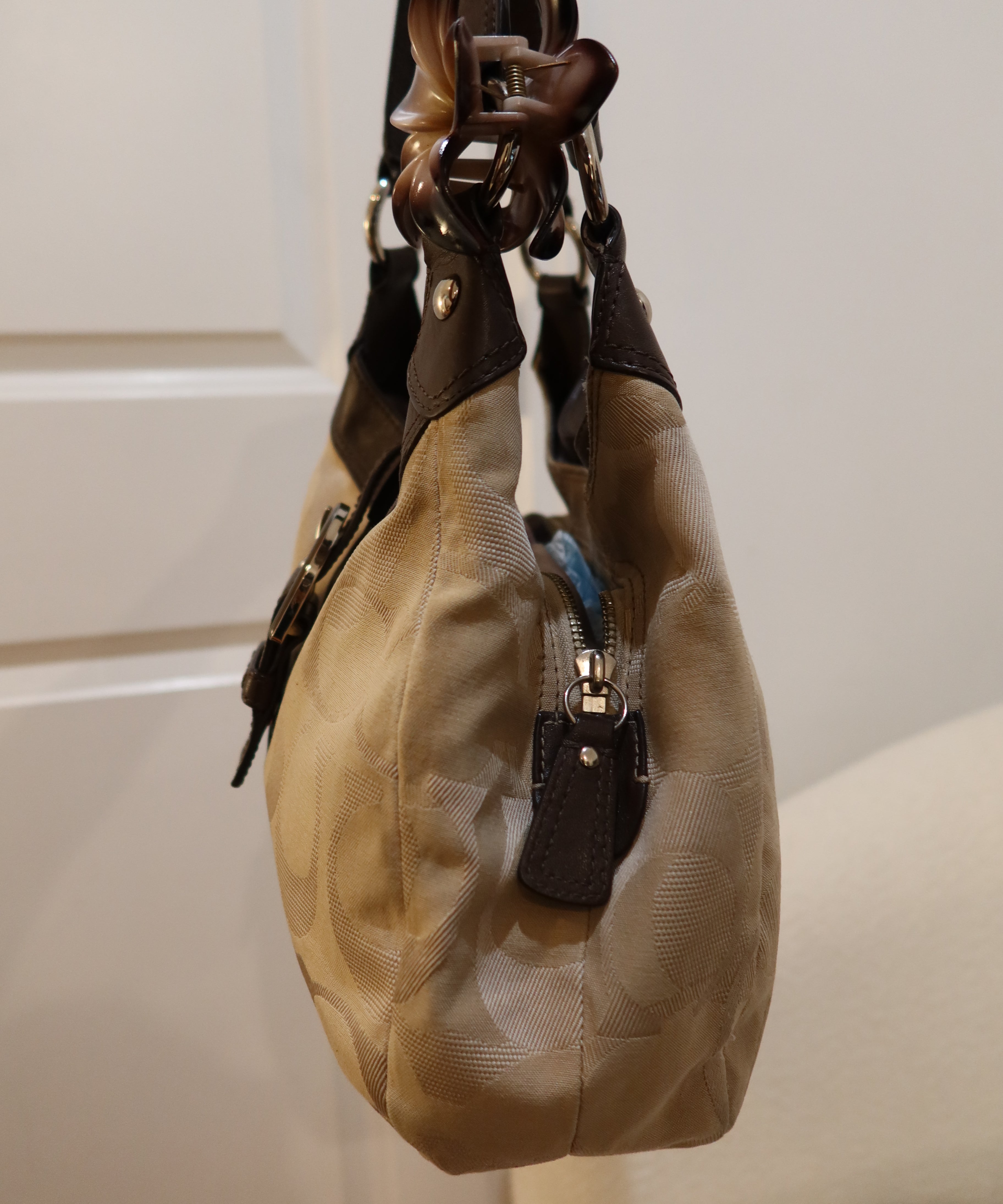 Coach Beige Soho Lynn Bag