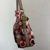 Coach Red Op Art Shoulder Bag