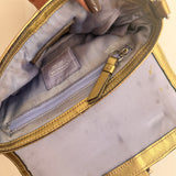 Coach Gold Swarovski Satin bag