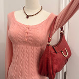 Red Gucci Mini D-Ring Shoulder Bag
