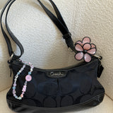 Black Coach Signature Shoulder Bag