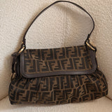 Brown Fendi Zucca Chef Shoulder Bag