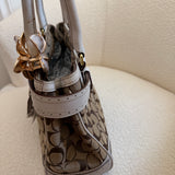 Coach White Canvas Hamptons Carry-All Bag