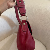Coach Red Leather Soho Sufflette Shoulder Bag