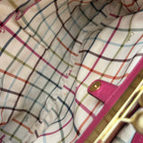 Coach Pink Canvas Ergo Kisslock Bag