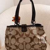 Coach Brown Signature Tote Bag