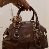 Brown Leather Coach Sabrina Madison Bag