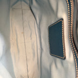 Coach Blue Trim Hamptons Clip Bag