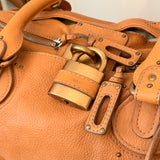 Chloe Tan Large Paddington Leather Shoulder Bag