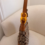 Coach British Tan Hamptons Signature Hobo Bag