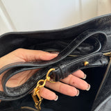 Miu Miu Black Vitello Lux Leather Bag