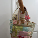 Coach Multicolor Patchwork Spring Hand Bag