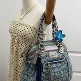 Coach Denim Poppy Signature Tote Bag