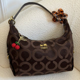 Coach Brown Signature Ashley Shoulder Bag